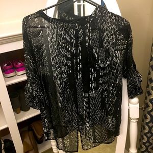 Sheer button up blouse